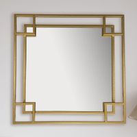 Wandspiegel Gold 60x60 cm Metall