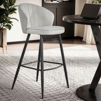 Barhocker 2er Set Samt