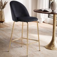 Barhocker 2er Set Samt