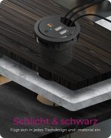 IB-HUB1407 In-Desk 3-Port Charger, 2x USB-A, 1x USB-C