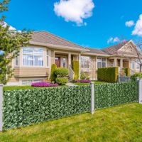 Outsunny Künstliche Hecke Sichtschutz Gartenzaun mit Künstlichen Blättern