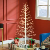 HOMCOM 150 cm Lichterbaum Kunstbaum mit 600 LED, LED Weihnachtsbaum