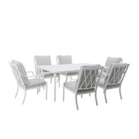 19 tlg. Alu-Diningset Sitzgruppe inkl. Auflagen