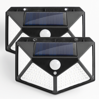 LED-Solar-Sicherheitslicht 2er-Set 