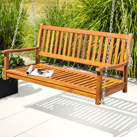 Gartenschaukel für 2 Personen aus Akazienholz mit FSC, ca. 63 x 123 x 61,5 cm 