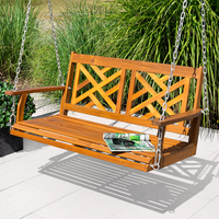 Gartenschaukel für 2 Personen aus Akazienholz mit FSC, ca. 125 x 64 x 56 cm