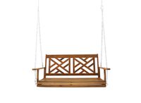 Gartenschaukel für 2 Personen aus Akazienholz mit FSC, ca. 125 x 64 x 56 cm