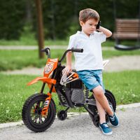 AIYAPLAY Kinder Elektro-Motorrad 12V Kindermotorrad mit Musik, 2,4-5 km/h