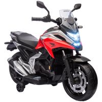 AIYAPLAY Kinder Elektro-Motorrad 12V Kindermotorrad mit MP3 USB LED-Scheinwerfer
