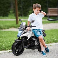 AIYAPLAY Kinder Elektro-Motorrad 12V Kindermotorrad mit MP3 USB LED-Scheinwerfer