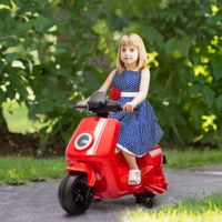 AIYAPLAY Kinder Elektro-Motorrad, 6V Kindermotorrad mit Scheinwerfer, Musik