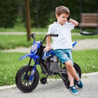 AIYAPLAY Kinder Elektro-Motorrad 12V Kindermotorrad mit Musik, 2,4-5 km/h