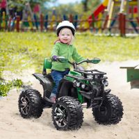 HOMCOM Elektro-Quad Kinderquad mit Scheinwerfer Kindermotorrad mit USB-Anschluss