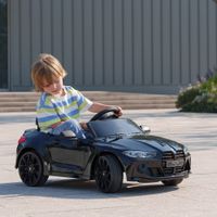 AIYAPLAY Kinder Elektroauto 12V Kinderfahrzeug mit 2,4G-Fernbedienung Schwarz