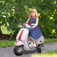 AIYAPLAY Kinder Elektro-Motorrad 6V Kindermotorrad mit MP3 USB FM-Radio Lichte