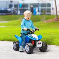 AIYAPLAY Elektro-Quad Miniquad Kinder Elektro ATV Kinderquad mit LED Schwarz