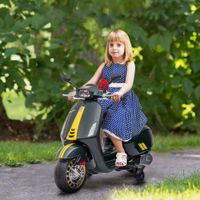 AIYAPLAY Kinder Elektro-Motorrad 6V Kindermotorrad mit MP3 USB FM-Radio Lichte