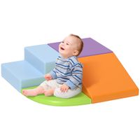 HOMCOM Bausteinset 4er-Set Schaumstoff Bausteine für 1-3 Jahre alt Kinder