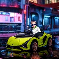 HOMCOM Kinder Elektroauto, 12V Elektrisch Kinderfahrzeug mit 2,4G-Fernbedienung