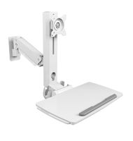 IB-WS700-W, "Sit-Stand-Workstation" mit Wandhalterung für einen Monitor bis zu 35" (89 cm)