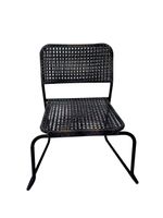 3tlg. Gartenmöbel-Set Bistrotisch mit 2 stapelbare Stühlen in Rattanoptik
