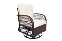 Gartensessel Relax-Loungesessel mit Dreh- und Schaukelfunktion