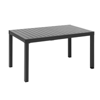 Ausziehbarer Gartentisch aus Aluminium "GENUA 2.0" - Grau/Anthrazit