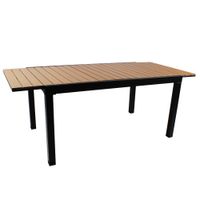 Ausziehbarer Gartentisch aus Aluminium "GENUA 2.0" - Braun
