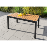 Ausziehbarer Gartentisch aus Aluminium "GENUA 2.0" - Braun