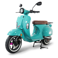 45er E-Roller inkl. 2 Akkus + Helmtasche - Turquoise Blue glossy