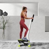 HOMCOM Stepper Fitness Swing Stepper mit LCD-Schirm bis 100 kg 55 x 44 x 108 cm