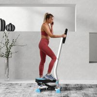 HOMCOM Stepper Fitness Swing Stepper mit LCD-Schirm bis 100 kg 55 x 44 x 108 cm