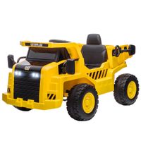AIYAPLAY Kinder Elektro Traktor Aufsitztraktor mit Fernbedienung Eimer Schaufel