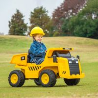 AIYAPLAY Kinder Elektro Traktor Aufsitztraktor mit Fernbedienung Eimer Schaufel