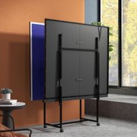 SPORTNOW Tischtennistisch Klappbar, Tischtennisplatte Outdoor Indoor mit Rollen