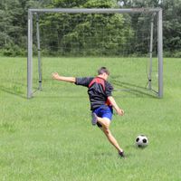 SPORTNOW Fußballtor mit PE-Netzgewebe, Fußball-Tor für Kinder und Erwachsene