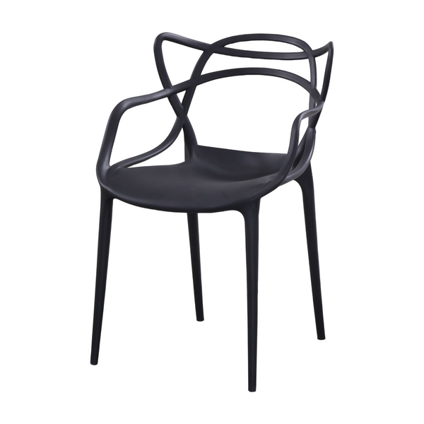 Design-Esszimmerstühle aus Polypropylen 4er-Set, ca. 58 x 53 x 83 cm