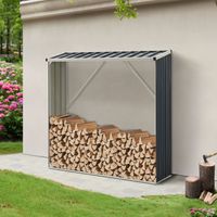 Brennholzunterstand Kalmar - Anthrazit - 155x45x157cm
