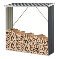 Brennholzunterstand Kalmar - Anthrazit - 155x45x157cm