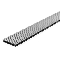 WPC Terrassendielen grob geriffelt, ca. 2m² (2,20 m) - Anthrazit