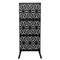 Dekorative Metall Sichtschutzwand, ca. 160 x 60 cm – Metallfarben
