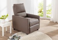 TV-Sessel Relaxsessel mit verstellbarer Relaxfunktion, gepolstert, ca.  65 x 92 x 100 cm - Braun
