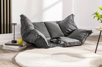 2in1 Bodensofa Bodenstuhl Bodensessel Sofabett mit Rückenlehne Verstellbar 