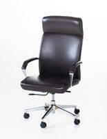 Bürostuhl mit gepolsterter Armlehne - Braun