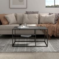 Couchtisch Solund - 90x60x45cm - Schwarz, matt