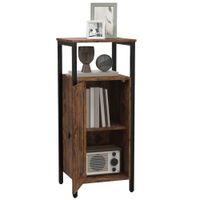 HOMCOM Beistelltisch Couchtisch im industriell Design Kaffeetisch Braun