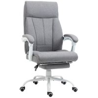 Vinsetto Bürostuhl, Ergonomischer Schreibtischstuhl mit Liegefunktion, Fußstütze