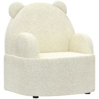 AIYAPLAY Kindersessel Kindersofa mit weicher Teddyfleece, Bärenform, Beige