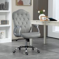 HOMCOM Bürostuhl, Ergonomisch Schreibtischstuhl mit Wippfunktion, Drehfunktion