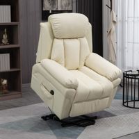 HOMCOM Sessel mit Aufstehhilfe, Elektrischer Relaxsessel, Neigebarer TV-Sessel